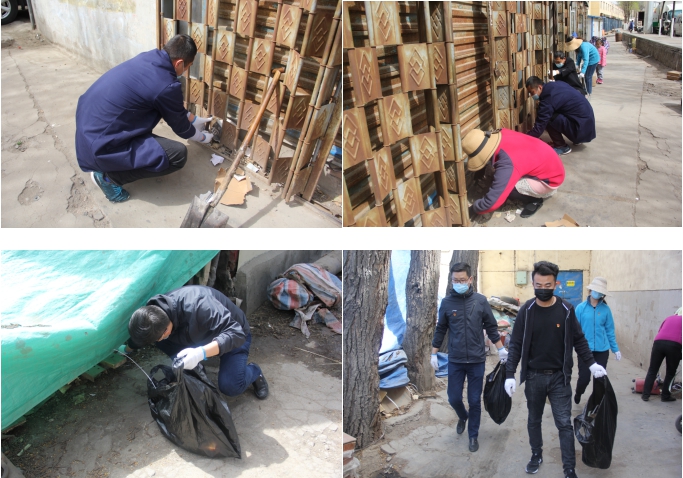 中共青海省第三建筑工程有限公司支部委員會開展“黨旗領(lǐng)航，愛衛(wèi)同行”主題黨日活動